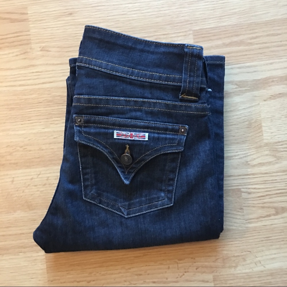 Distressed Boot Cut Hudson Jeans Size:28